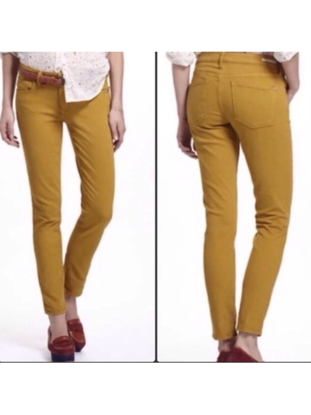 Anthropologie Pilcro & The Letterpress The Stet Mustard Pants
